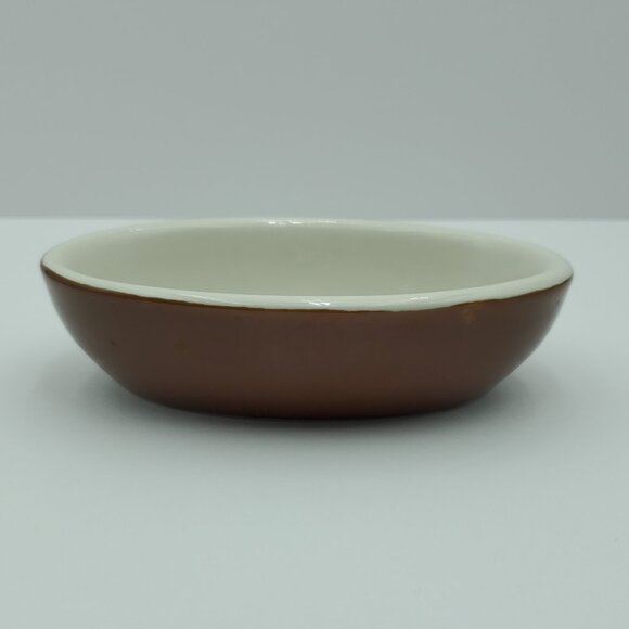 Hall Pottery #705 Brown Oval Individual Bakers Casserole Baking Dishes - Picture 3 of 6